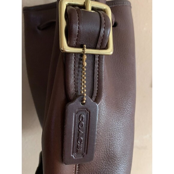 VTG COACH Bucket Bag 9952 Lula's Legacy Brown Leather Drawstring Shoulder Bag - Picture 7 of 9